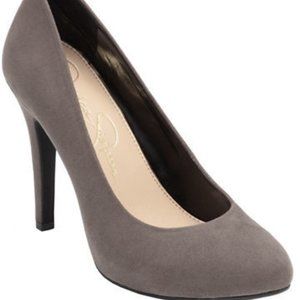 Jessica Simpson Malia Charcoal Grey Suede Pumps Size 7